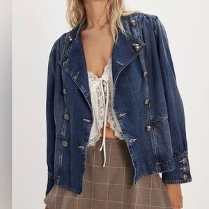 Free people we the free Imogene denim officer jacket